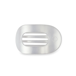 MOTHER OF PEARL SMALL FLAT ROUND CLIP