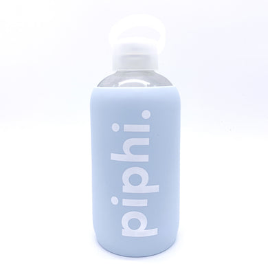 PI BETA PHI GLASS BOTTLE WITH SILICONE SLEEVE