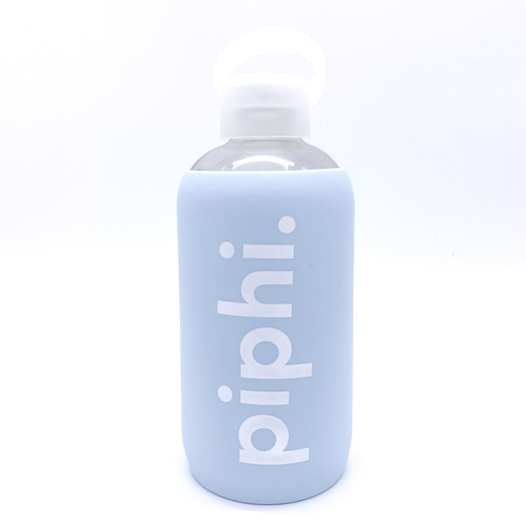 PI BETA PHI GLASS BOTTLE WITH SILICONE SLEEVE