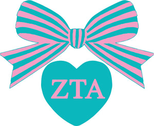 ZETA TAU ALPHA BOW DECAL