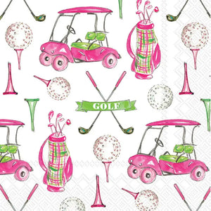 GIRLY GOLF COCKTAIL NAPKINS