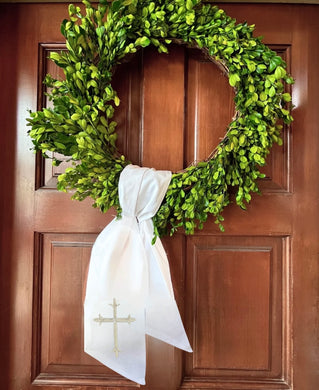 CROSS WREATH SASH
