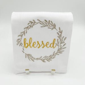 WREATH WITH BLESSED TOWEL