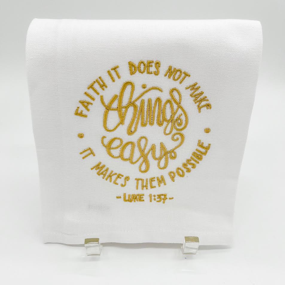 FAITH DOESNT MAKE EASY TOWEL