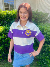LSU SHORT SLEEVE RUGBY TOP