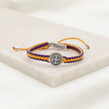 PURPLE AND GOLD BLESSING AND SERENITY BRACELET