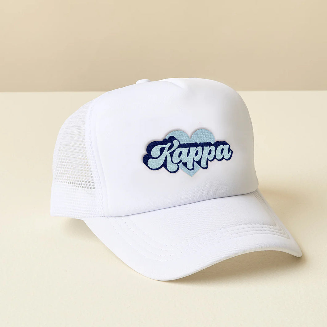 KAPPA KAPPA GAMMA RETRO HEART TRUCKER HAT