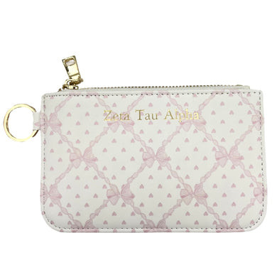 ZETA TAU ALPHA BOW KEY POUCH