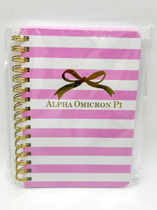 ALPHA OMICRON PI NOTEBOOK