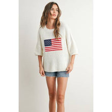 IVORY USA FLAG SWEATER