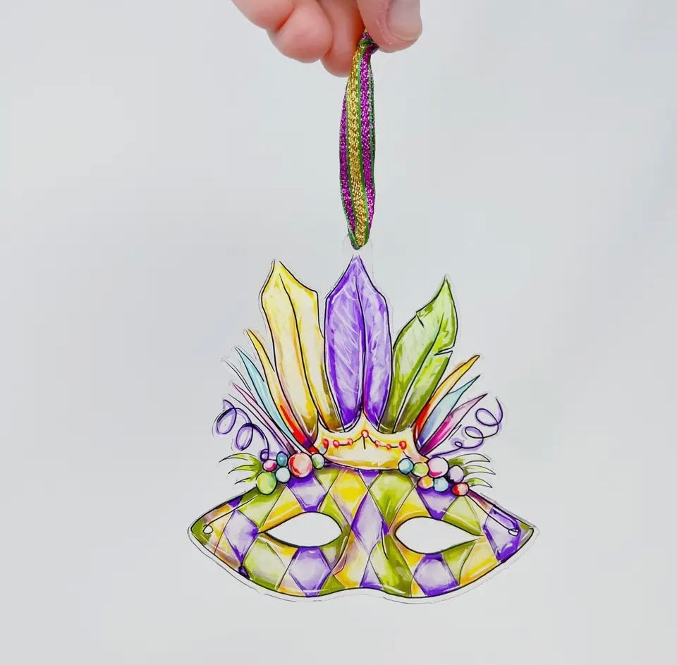MARDI GRAS MASK ORNAMENT