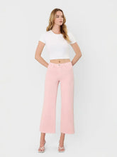 PINK HIGH RISE CROP WIDE LEG