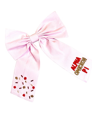 ALPHA OMICRON HAIR BOW