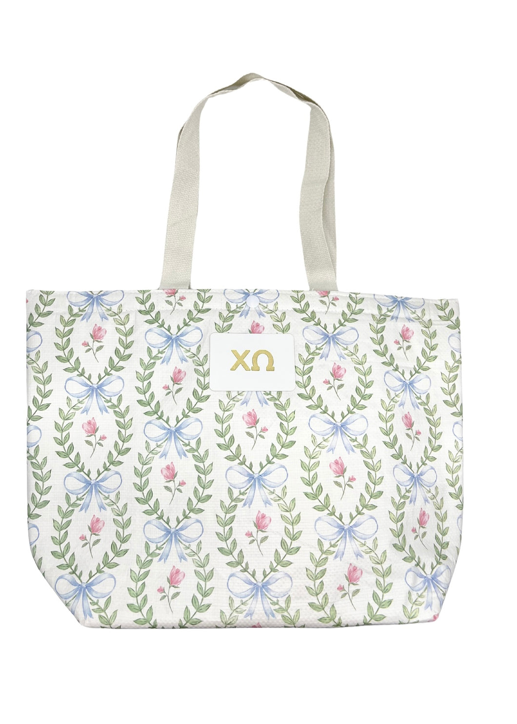 CHI OMEGA INSULATED BOW TOTE