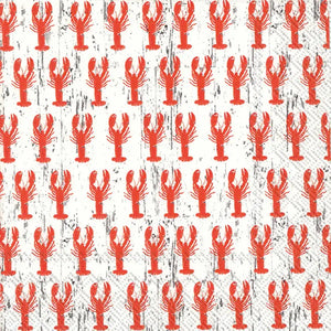 CRUSTACEAN COCKTAIL NAPKINS