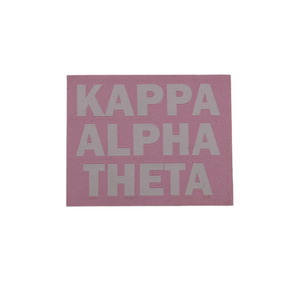 KAPPA ALPHA THETA ADHESIVE PATCH