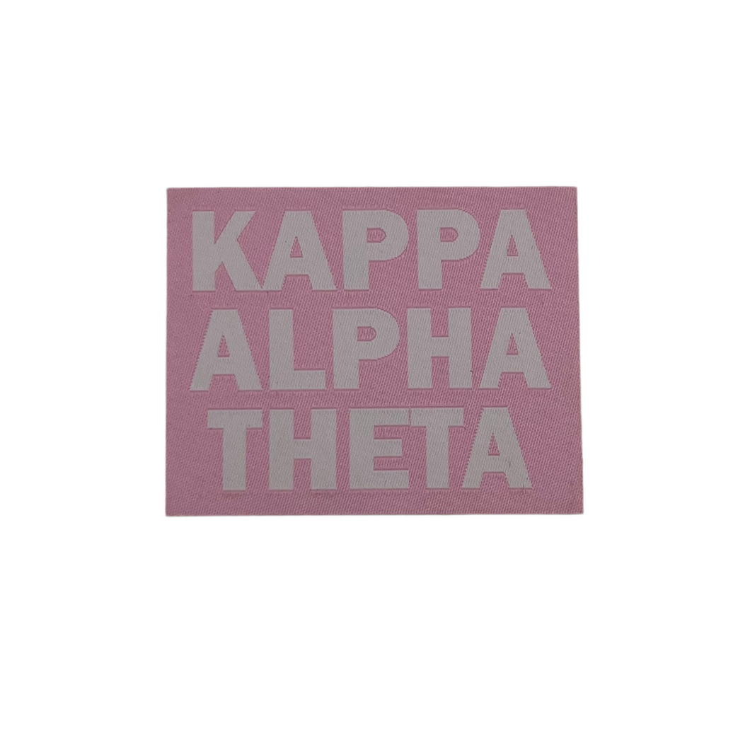 KAPPA ALPHA THETA ADHESIVE PATCH
