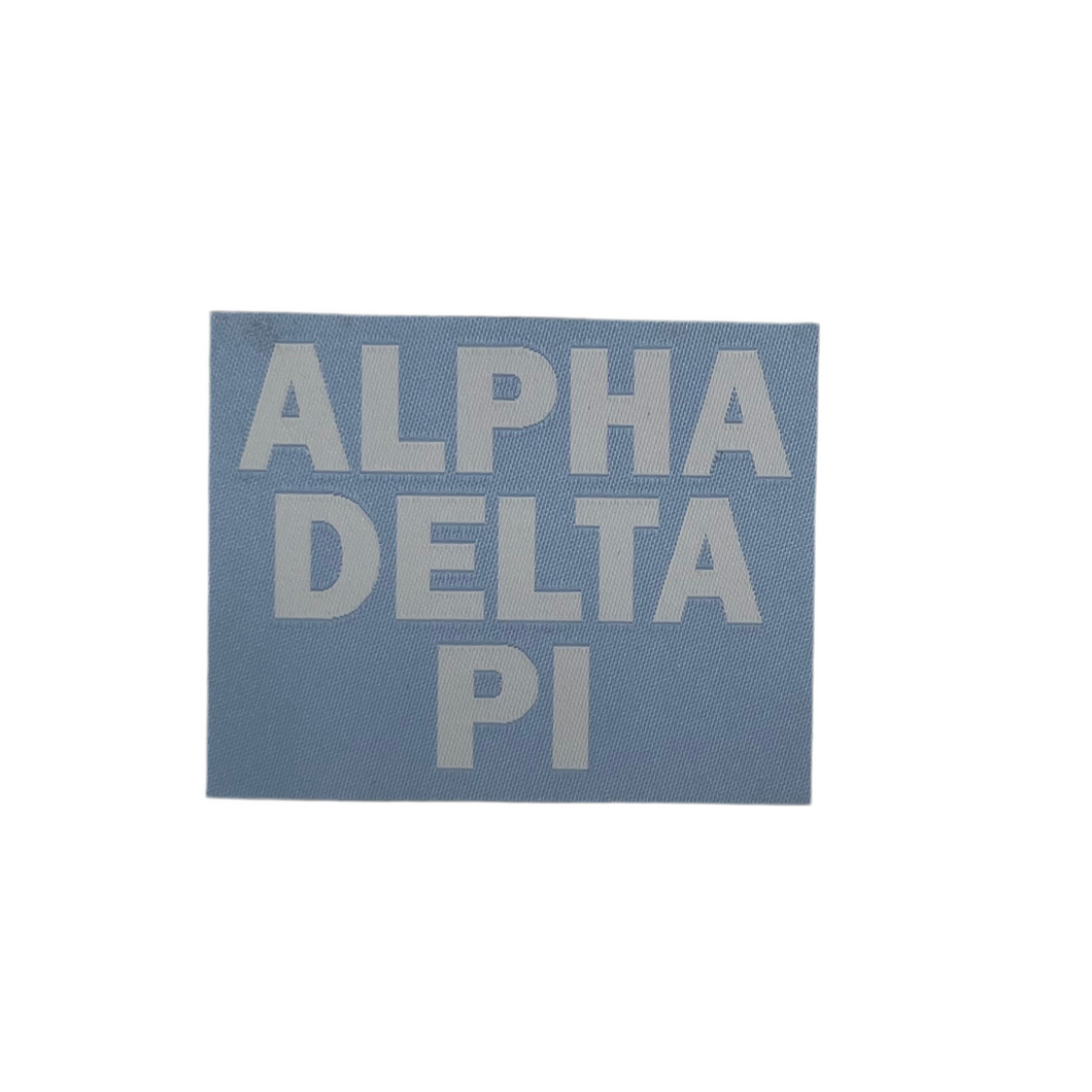 ALPHA DELTA PI ADHESIVE PATCH