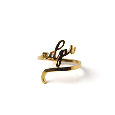 ALPHA DELTA PI ADJUSTABLE WORD RING