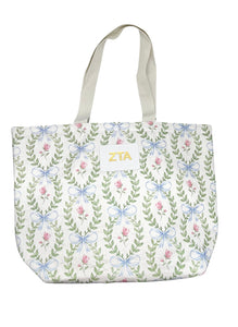 ZETA TAU ALPHA INSULATED BOW TOTE