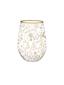 ELEGANT STEMLESS WINE GLASS