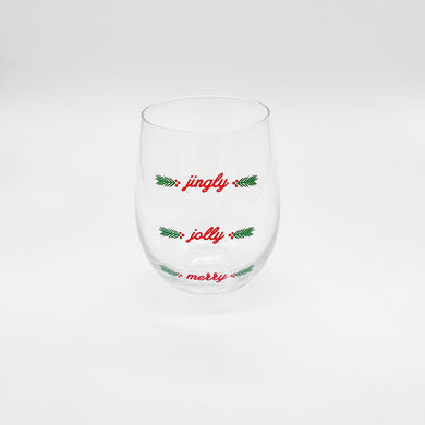 HOLIDAY STEMLESS WINE GLASS