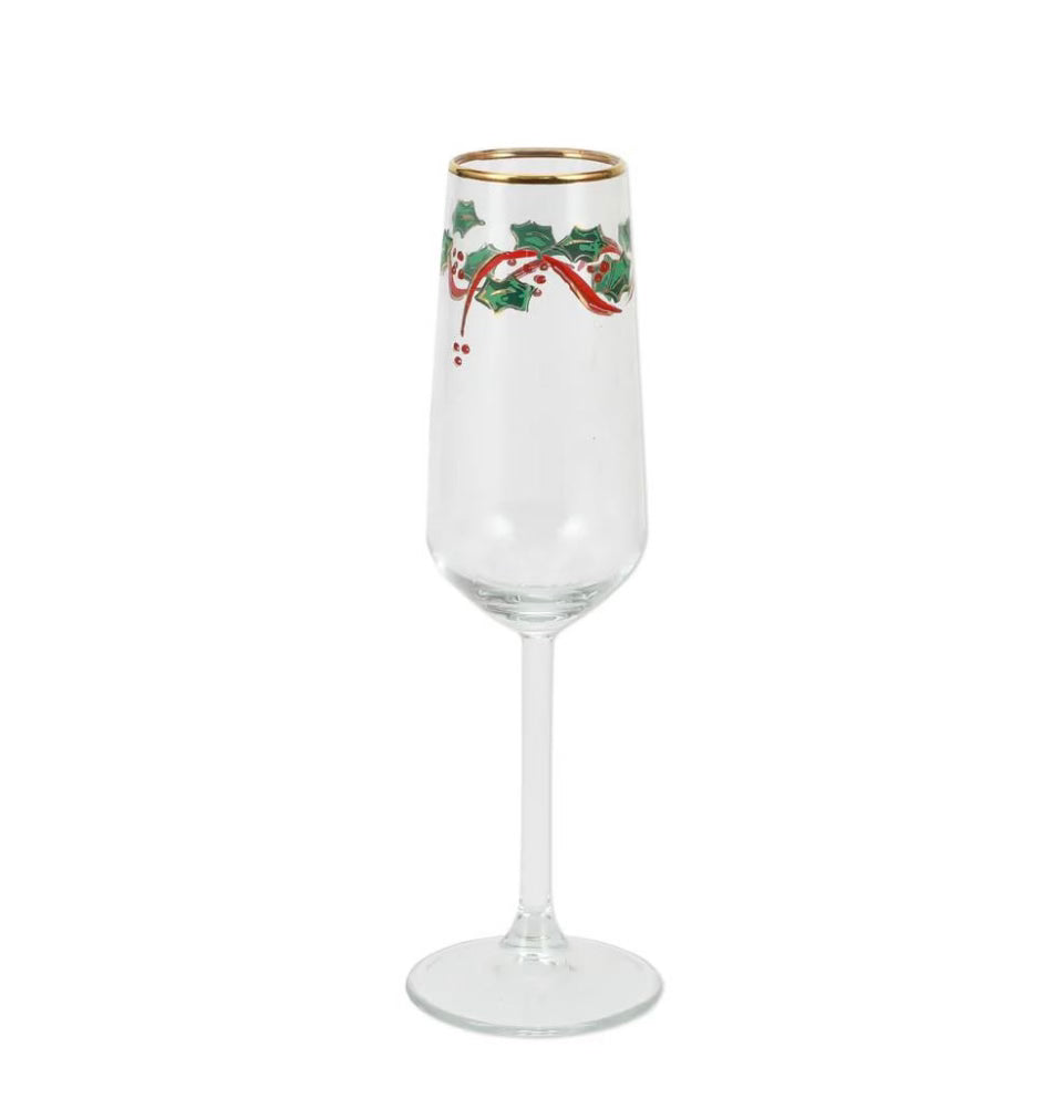 HOLLY CHAMPAGNE FLUTE