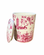 PINK TOILE CANDLE BOX