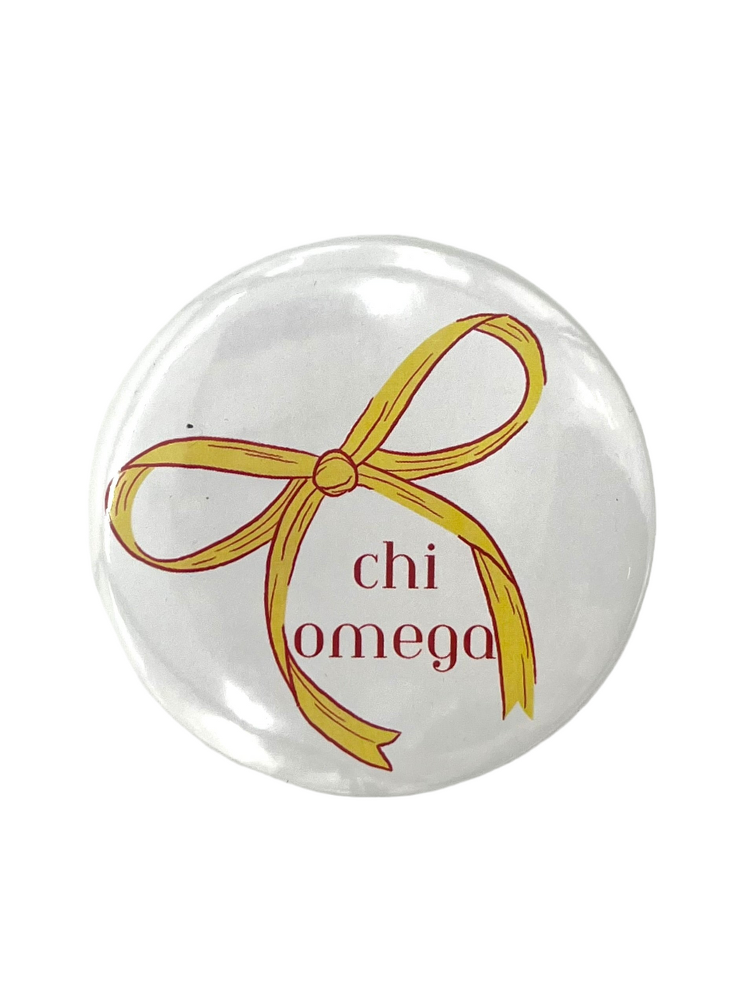 CHI OMEGA BOW BUTTON