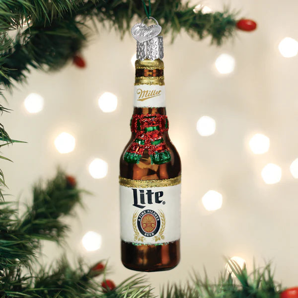 MILLER LITE BOTTLE ORNAMENT