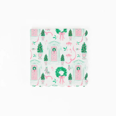 HOME FOR CHRISTMAS COCKTAIL NAPKINS