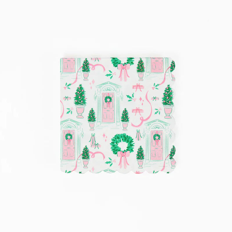 HOME FOR CHRISTMAS COCKTAIL NAPKINS