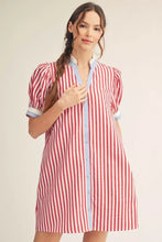 RED, WHITE & BLUE STRIPE DRESS