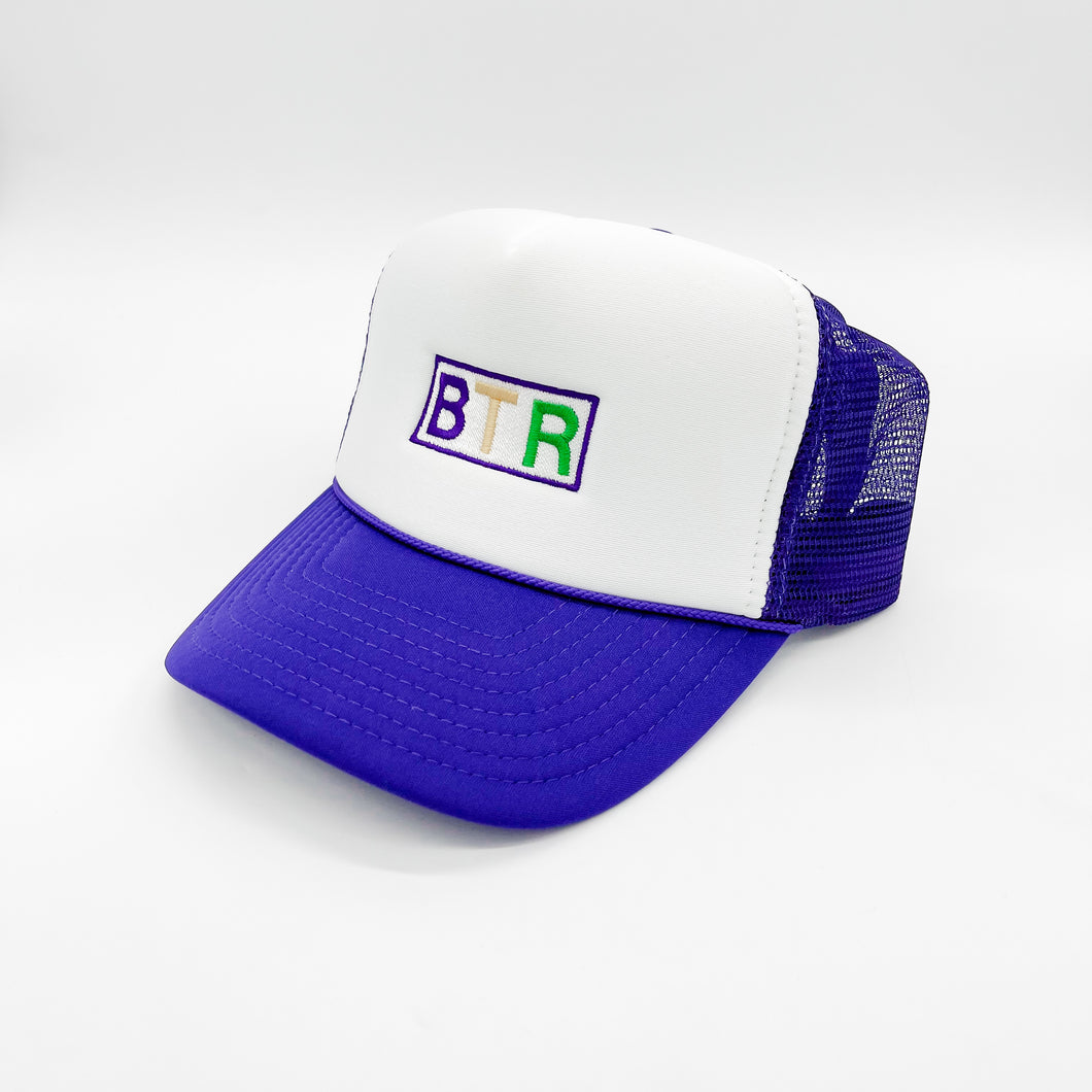 MARDI GRAS BATON ROUGE TRUCKER HAT