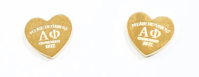 ALPHA PHI HEART EARRINGS