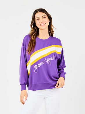 SARAH GEAUX TIGERS SWEATSHIRT
