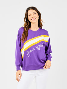 SARAH GEAUX TIGERS SWEATSHIRT