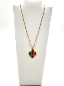 MARDI GRAS FLEAUR DE LIS NECKLACE