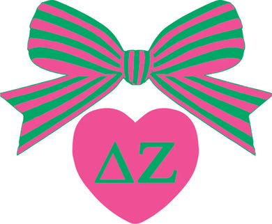 DELTA ZETA BOW DECAL