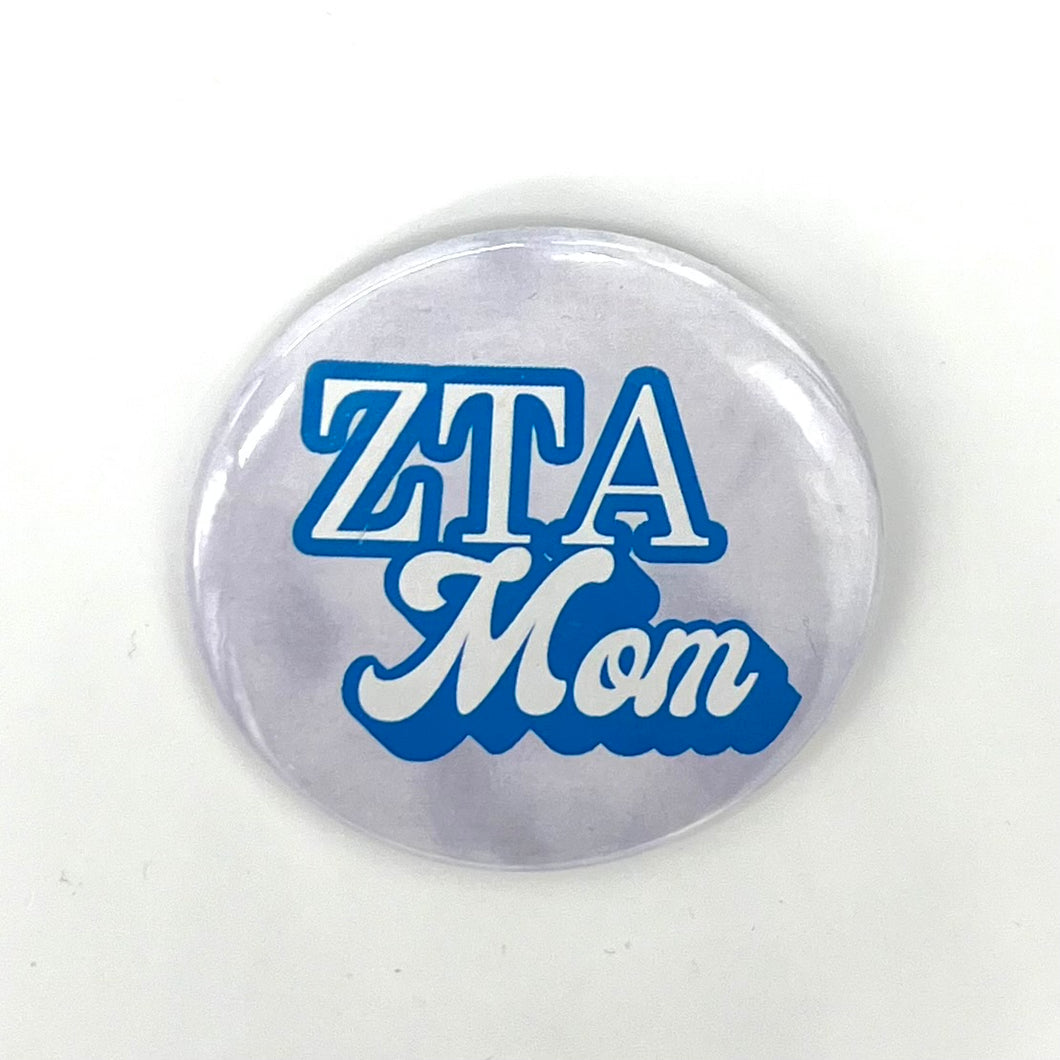 ZETA TAU ALPHA WATERCOLOR MOM BUTTON