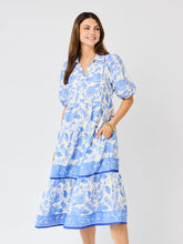 ELOISE PORCELAIN VINES BLUE DRESS