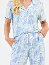 CHARLOTTE DAISY CHAIN BLUE PAJAMA PANT SET