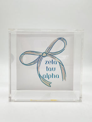 ZETA TAU ALPHA BOW TRAY