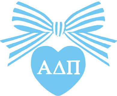 ALPHA DELTA PI BOW DECAL