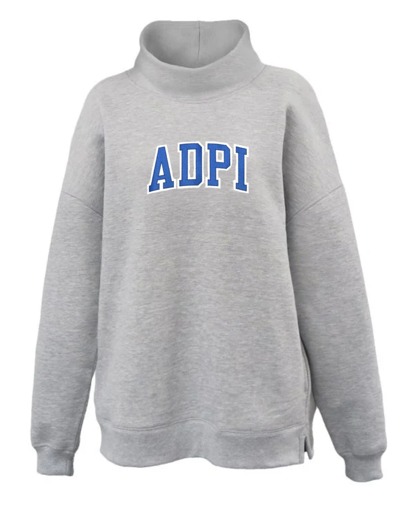 ALPHA DELTA PI MOCK NECK SWEATSHIRT – Sanctuary Home & Gifts