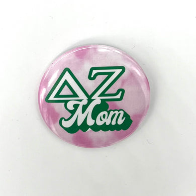 DELTA ZETA WATERCOLOR MOM BUTTON