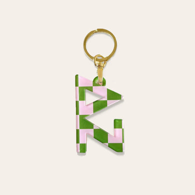 DELTA ZETA CHECKERED KEYCHAIN