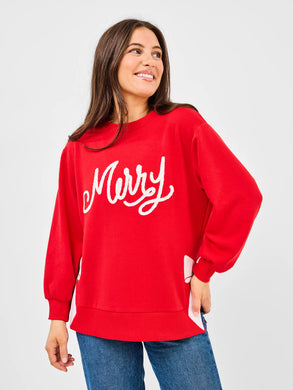 LAKELYN MERRY BOW SWEATSHIRT