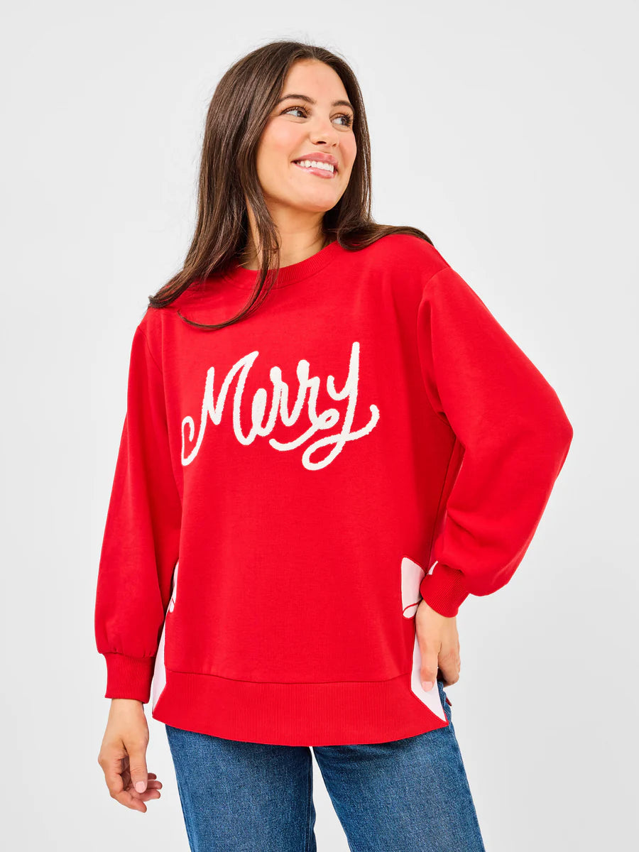 LAKELYN MERRY BOW SWEATSHIRT