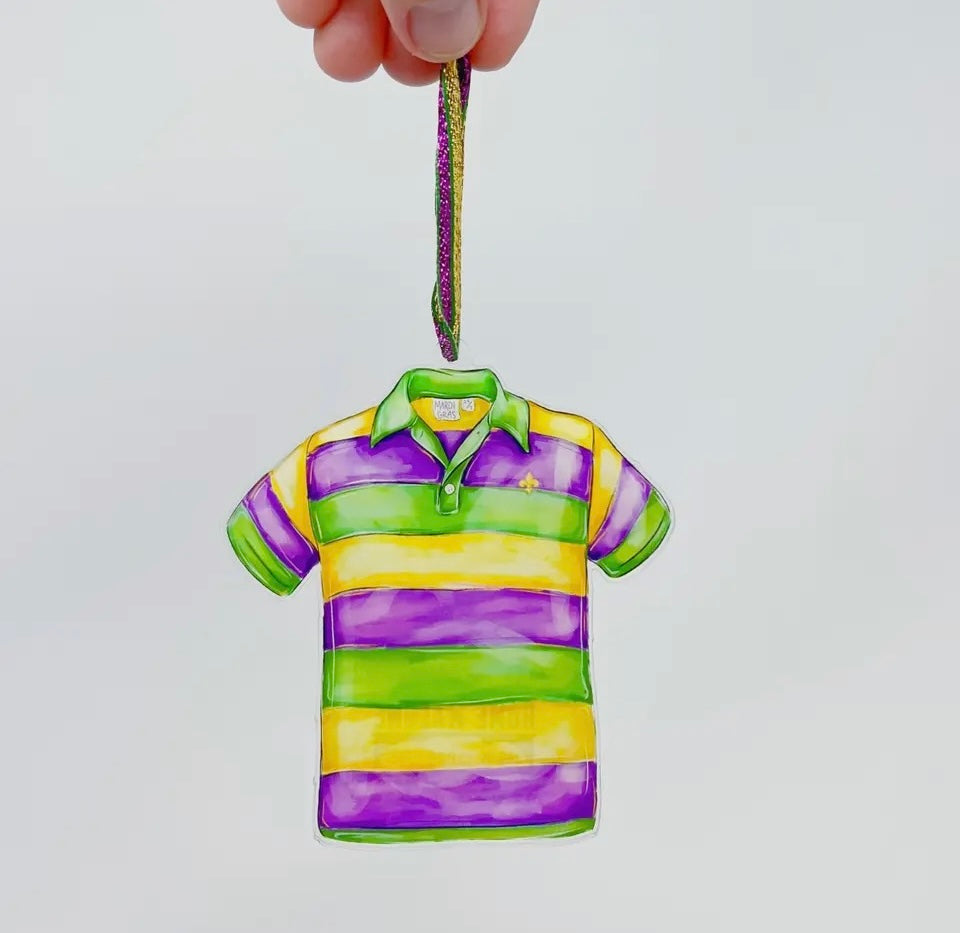 MARDI GRAS SHIRT ORNAMENT